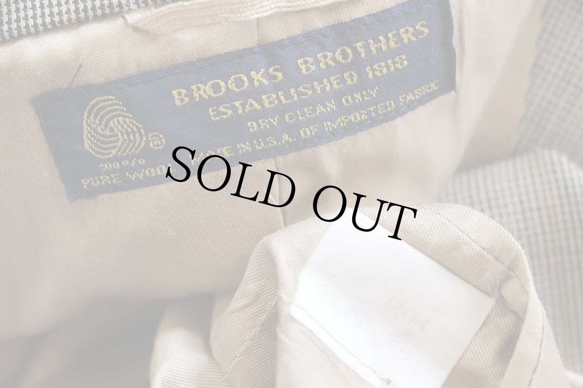 画像4: 90s USA製 BROOKS BROTHERSブルックスブラザーズ グレンチェック 3つボタン ウール テーラードジャケット★ブレザー (4)