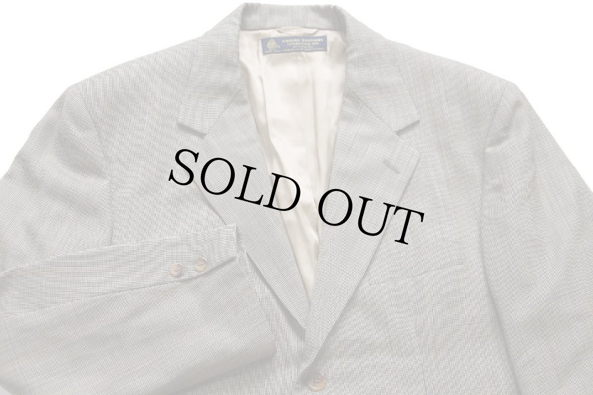 画像3: 90s USA製 BROOKS BROTHERSブルックスブラザーズ グレンチェック 3つボタン ウール テーラードジャケット★ブレザー (3)