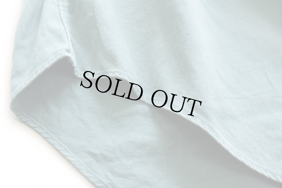 画像5: 90s ラルフローレン ワンポイント ボタンダウン コットンシャツ グリーングレー S (5)