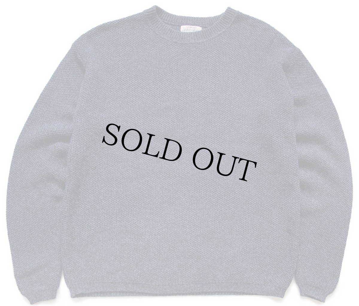 画像1: 90s USA製 STJOHN'SBAY 無地 コットン×アクリルニット セーター ネイビー ミックス M (1)