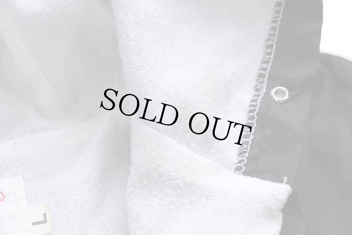 画像9: 90s USA製 Birdie TIGERS CHAMPIONS タイガー 刺繍 ハーフジップ プルオーバー ナイロンパーカー 黒 L (9)