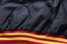 画像5: 90s USA製 WINDLESS REDSKINS インディアンヘッド 刺繍 ハーフジップ プルオーバー ナイロンパーカー 黒 2XL★特大 (5)