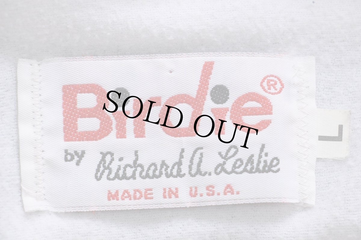 画像6: 90s USA製 Birdie TIGERS CHAMPIONS タイガー 刺繍 ハーフジップ プルオーバー ナイロンパーカー 黒 L (6)