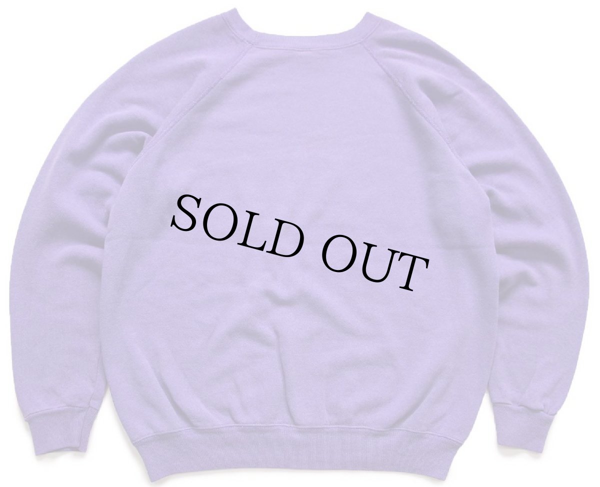 画像2: 80s USA製 Hanes 無地 スウェット 紫 フェード L★ブランク (2)