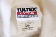 画像5: 90s USA製 TULTEX 無地 タートルネック スウェット アイボリー L★ブランク (5)