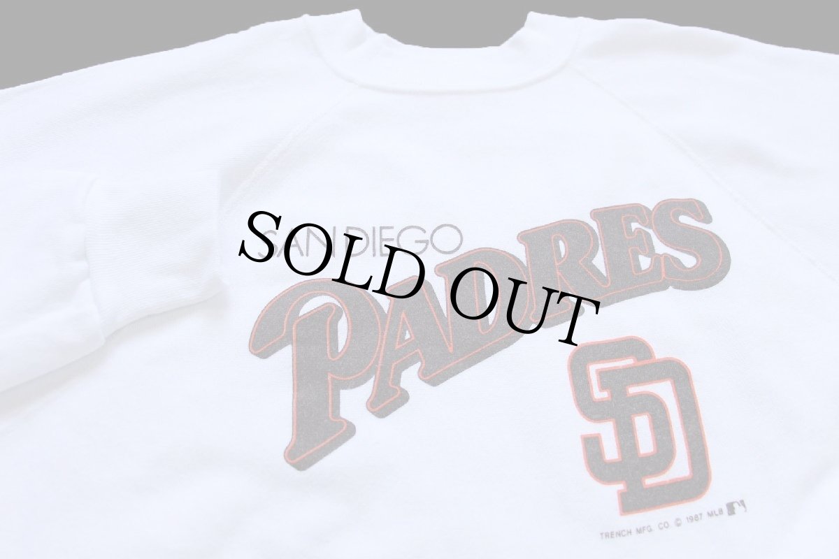 画像3: 80s USA製 MLB SANDIEGO PADRES スウェット 白 L (3)