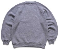 画像2: 80s USA製 JERZEES BY RUSSELLラッセル 無地 スウェット 杢グレー M★ブランク (2)