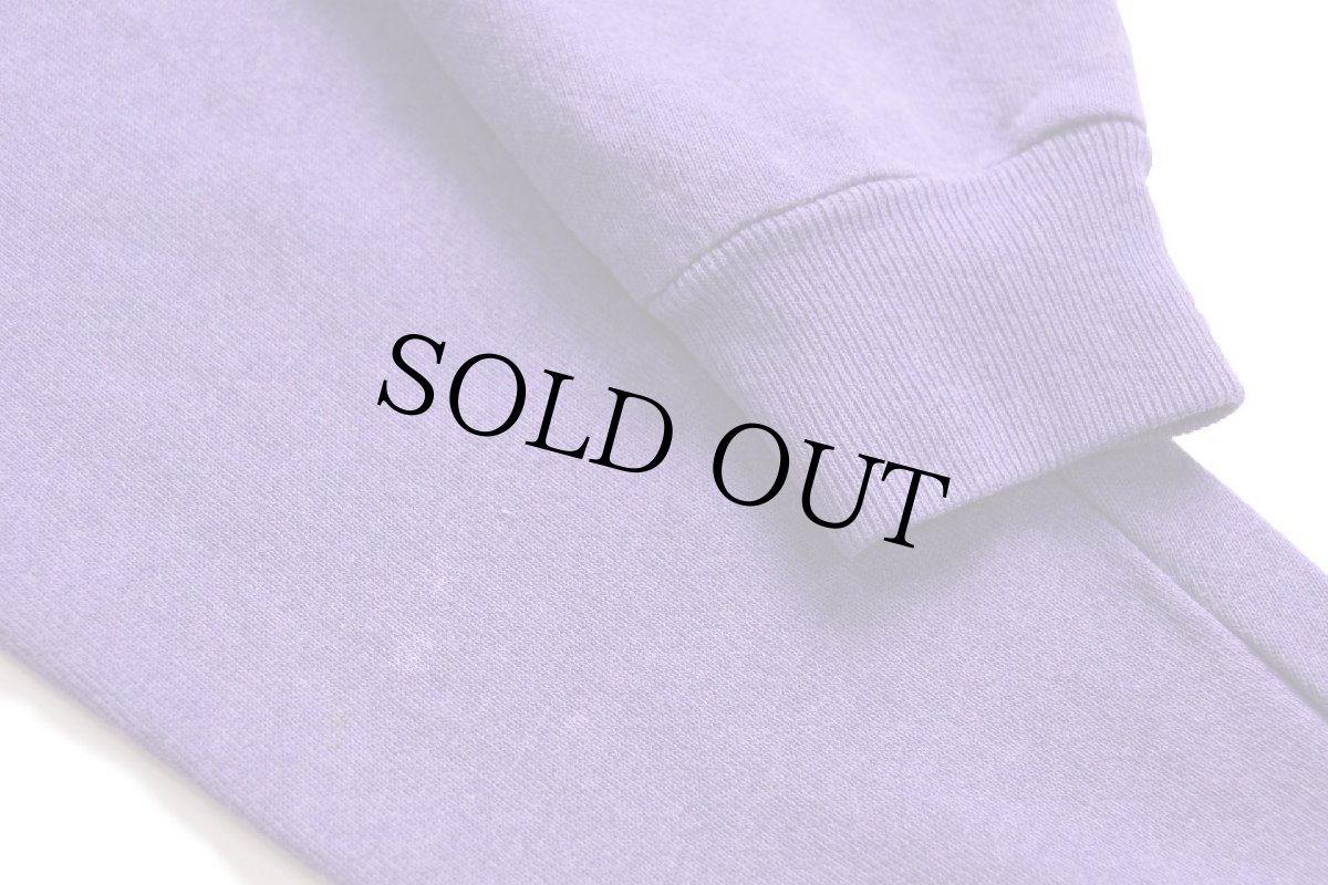 画像6: 80s USA製 Hanes 無地 スウェット 紫 フェード L★ブランク (6)