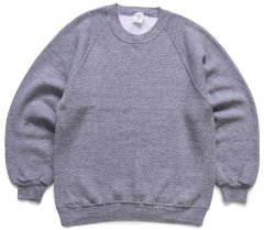80s USA製 JERZEES 無地 スウェット 白 L☆ブランク RUSSELL
