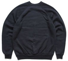 画像2: 90s USA製 TULTEX 無地 スウェット 黒 M★ブランク (2)