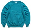 80s USA製 Leeリー 無地 スウェット エメラルドグリーン L