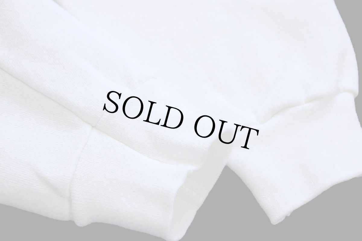 画像6: 90s USA製 TULTEX 無地 タートルネック スウェット アイボリー L★ブランク (6)