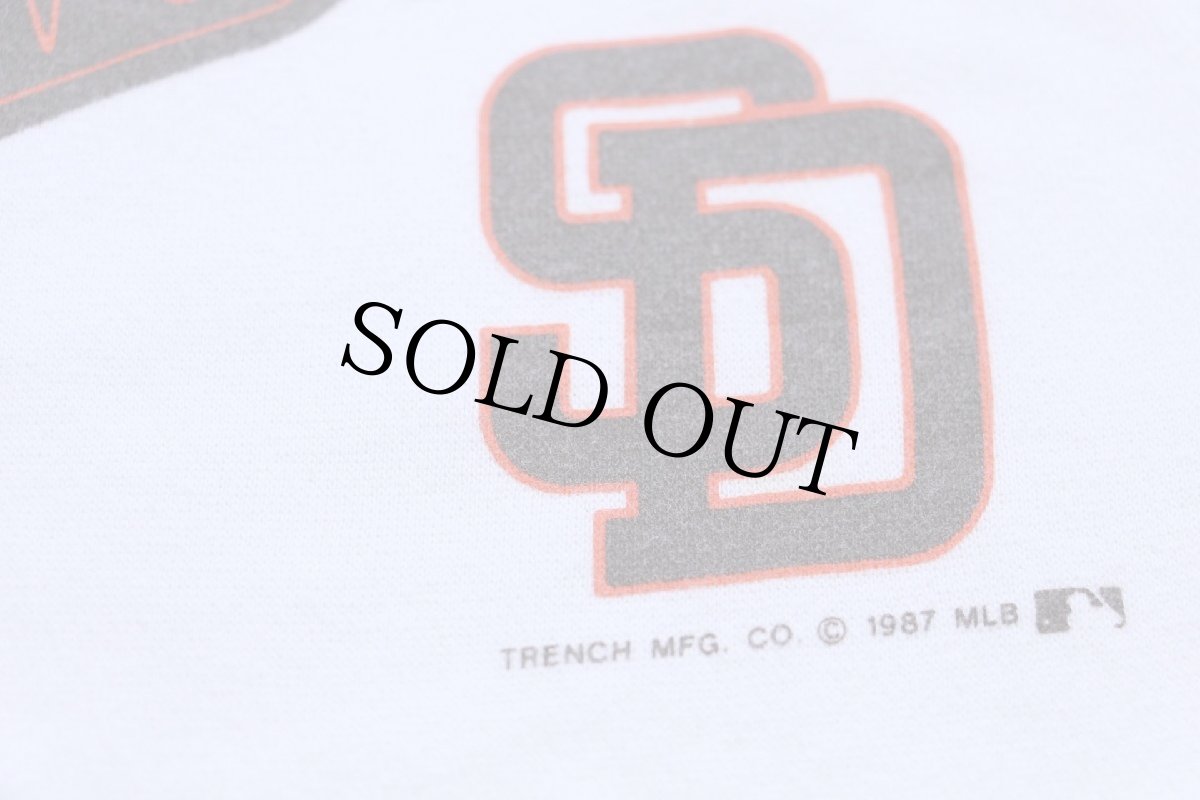 画像4: 80s USA製 MLB SANDIEGO PADRES スウェット 白 L (4)