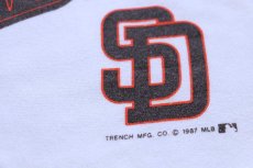 画像4: 80s USA製 MLB SANDIEGO PADRES スウェット 白 L (4)