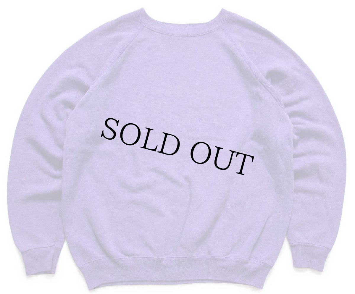 画像1: 80s USA製 Hanes 無地 スウェット 紫 フェード L★ブランク (1)