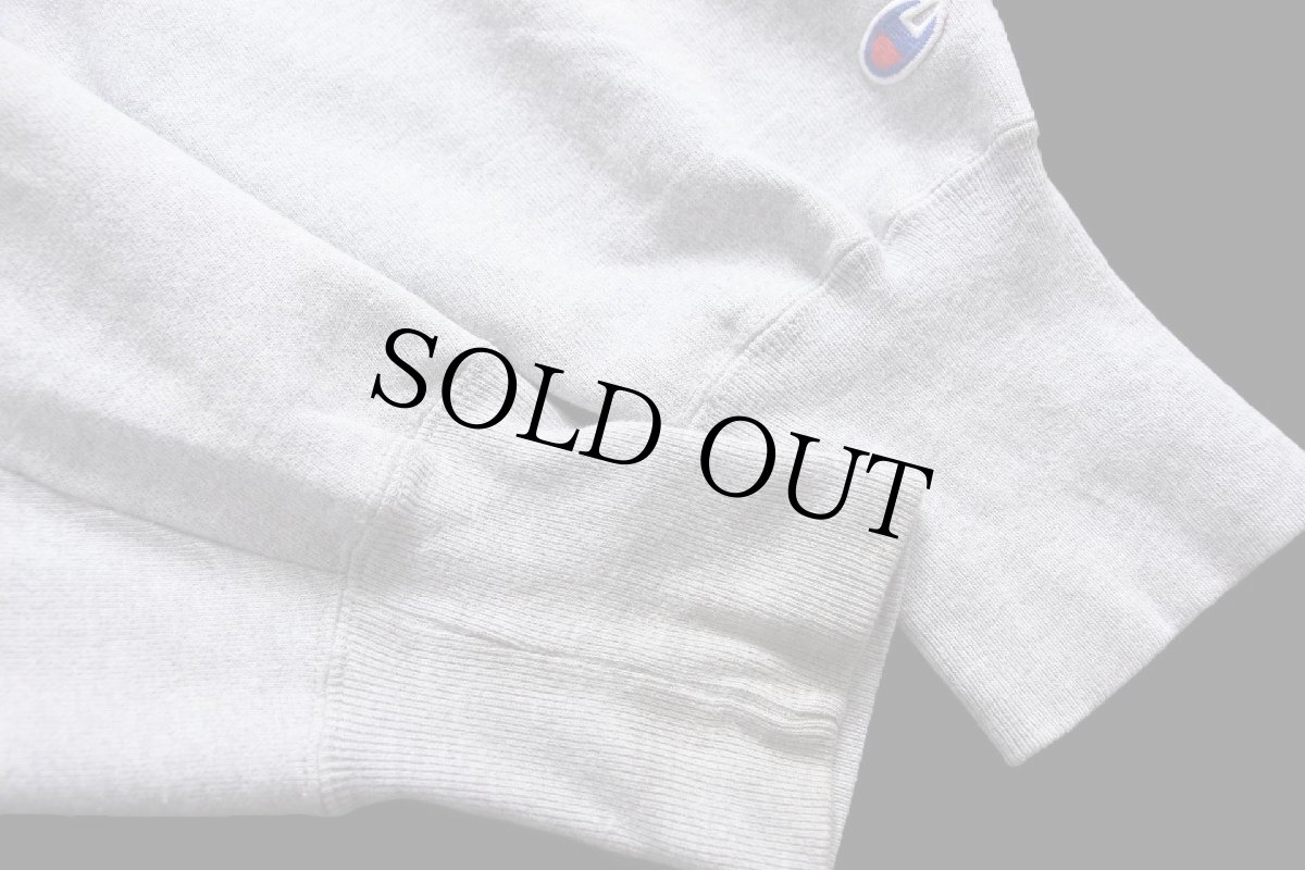 画像7: 00s メキシコ製 Championチャンピオン 無地 目無し リバースウィーブ スウェットパーカー 杢グレー XL★フーディー ブランク (7)