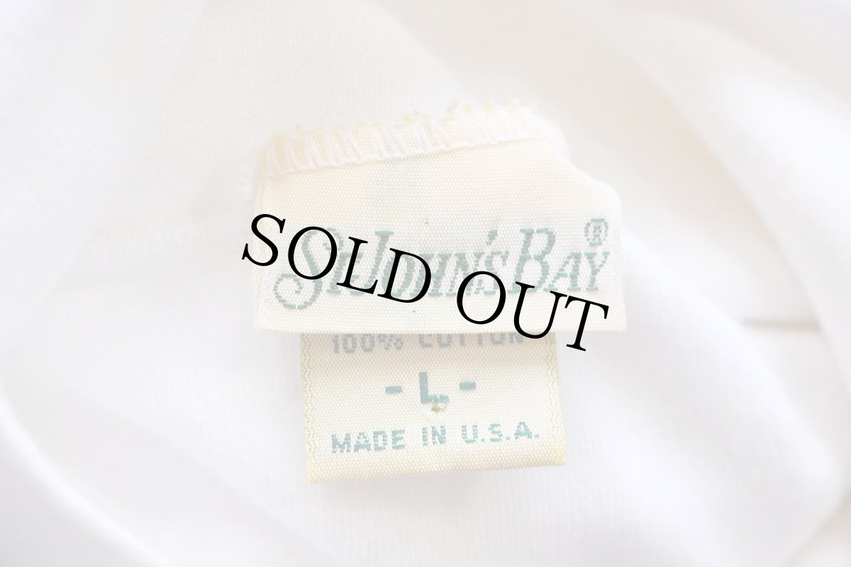 画像5: 90s USA製 STJOHN'SBAY 無地 タートルネック コットン 長袖Tシャツ ホワイト L (5)