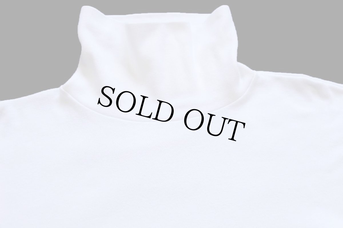 画像4: 90s USA製 STJOHN'SBAY 無地 タートルネック コットン 長袖Tシャツ ホワイト L (4)