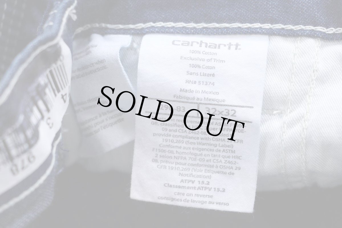 画像6: メキシコ製 carharttカーハート FR デニム ペインターパンツ w32 L32★C (6)