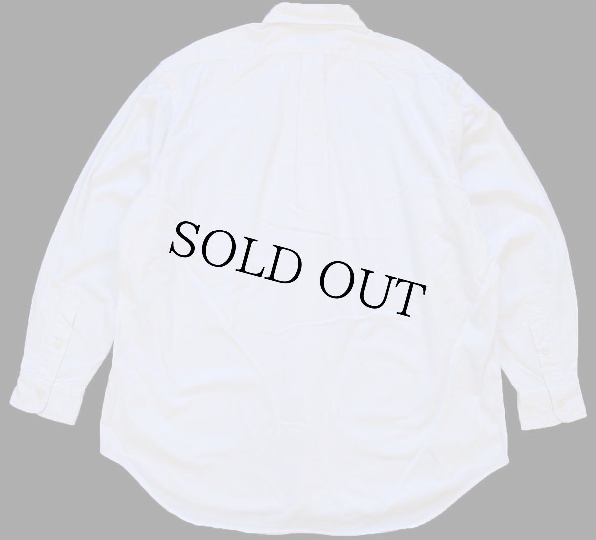 画像2: 00s ラルフローレン BLAIRE ワンポイント ボタンダウン コットンツイルシャツ アイボリー★01 特大 (2)