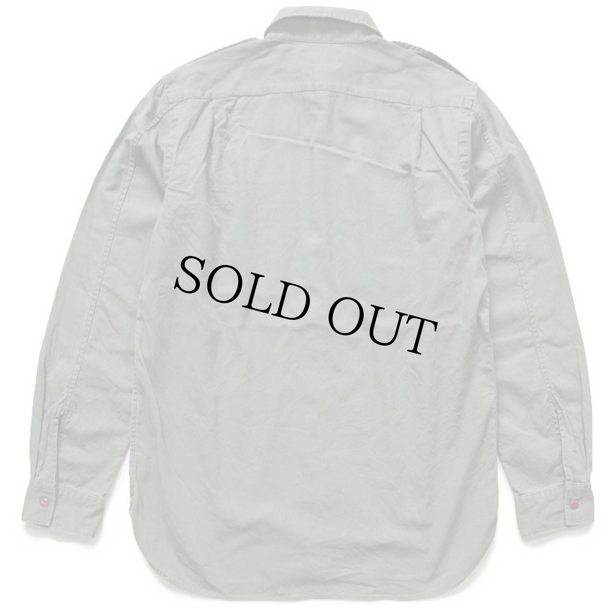 画像2: 00s ポロ ラルフローレン マチ付き コットン サファリシャツ オリーブ S (2)