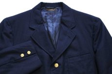画像3: 80s USA製 BROOKS BROTHERS MAKERS ブルックスブラザーズ 3つボタン テーラードジャケット 紺ブレ 40SH★ブレザー (3)
