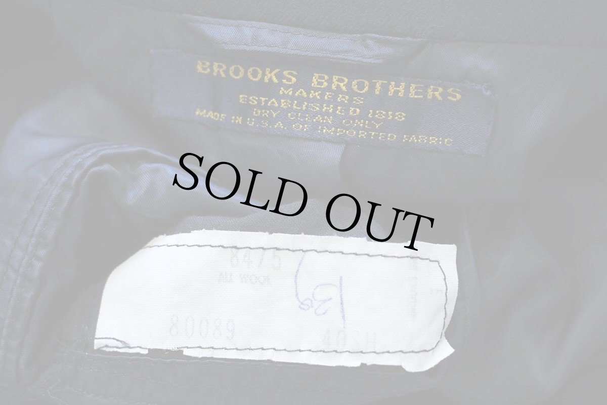 画像4: 80s USA製 BROOKS BROTHERS MAKERS ブルックスブラザーズ 3つボタン テーラードジャケット 紺ブレ 40SH★ブレザー (4)