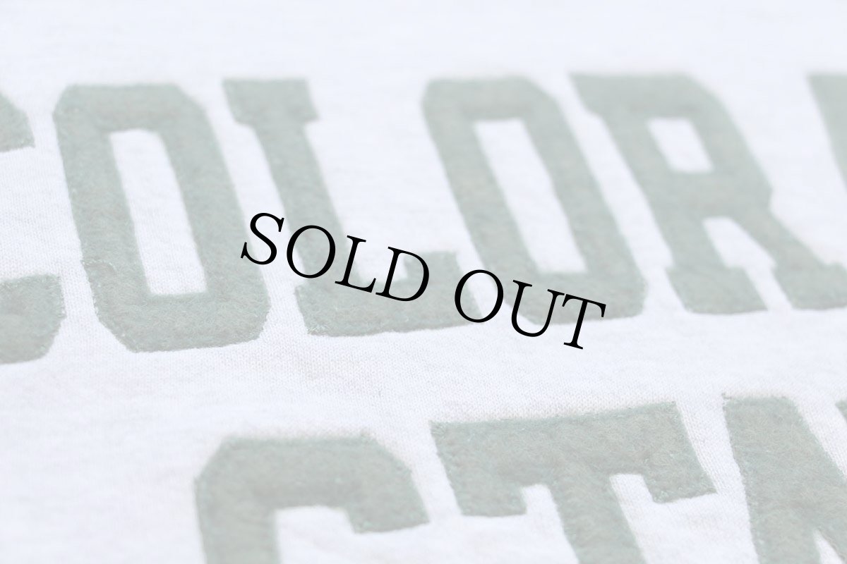 画像4: 90s USA製 JANSPORTジャンスポーツ COLORADO STATE フェルトパッチ スウェット 杢ライトグレー L (4)