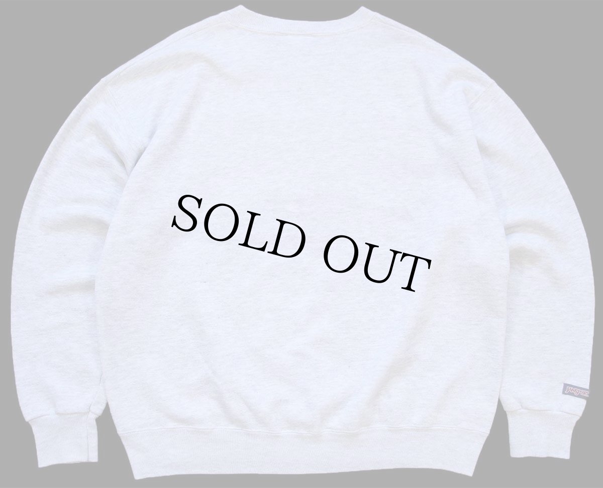 画像2: 90s USA製 JANSPORTジャンスポーツ COLORADO STATE フェルトパッチ スウェット 杢ライトグレー L (2)