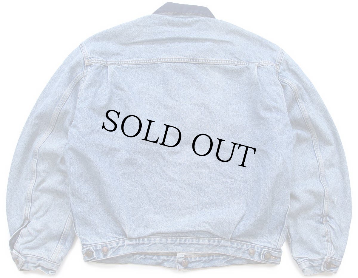 画像2: 90s Levi'sリーバイス リバーシブル スウェット×デニムジャケット 4ポケット★ユーロ (2)