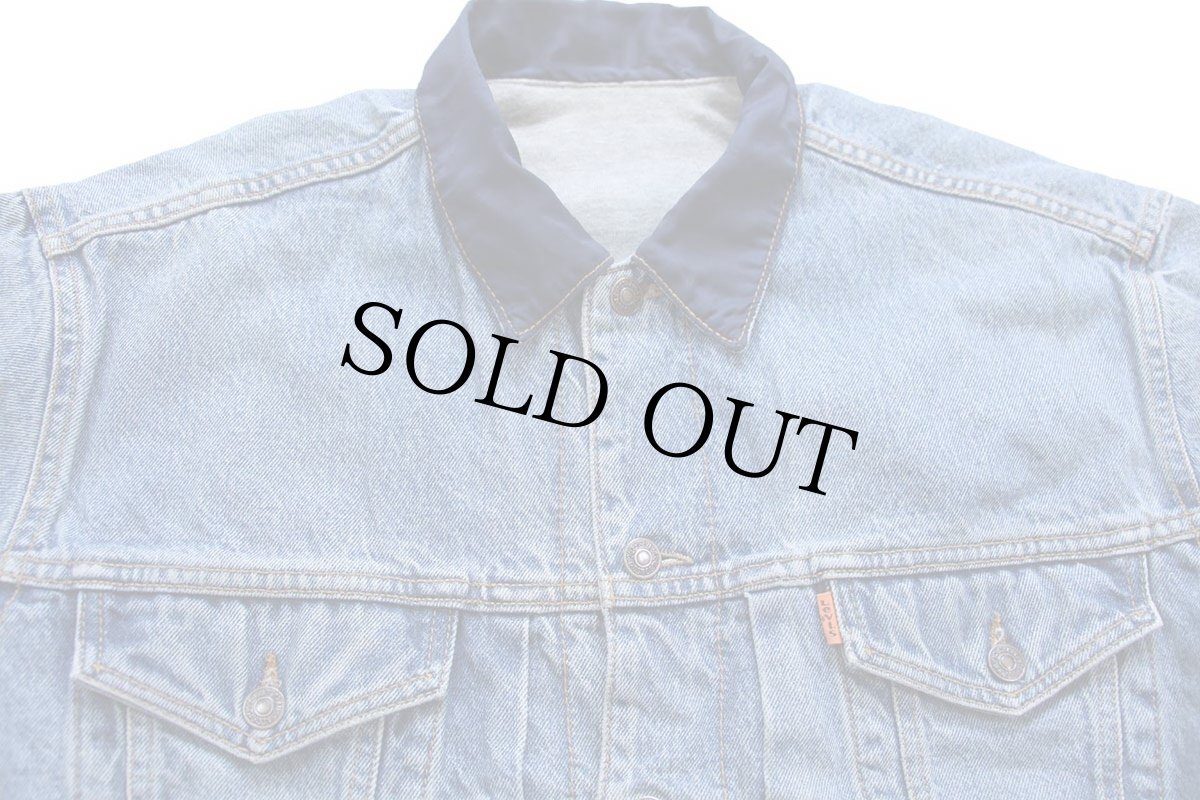 画像3: 90s Levi'sリーバイス リバーシブル スウェット×デニムジャケット 4ポケット★ユーロ (3)