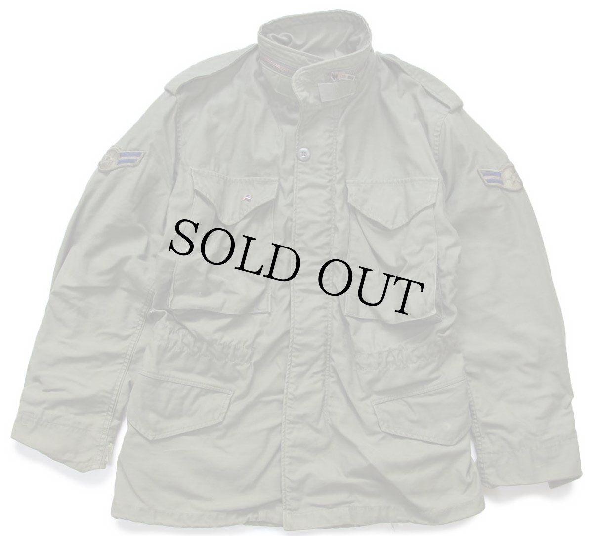 画像1: 80s 米軍 U.S.AIR FORCE パッチ付き M-65 フィールドジャケット XS-S (1)