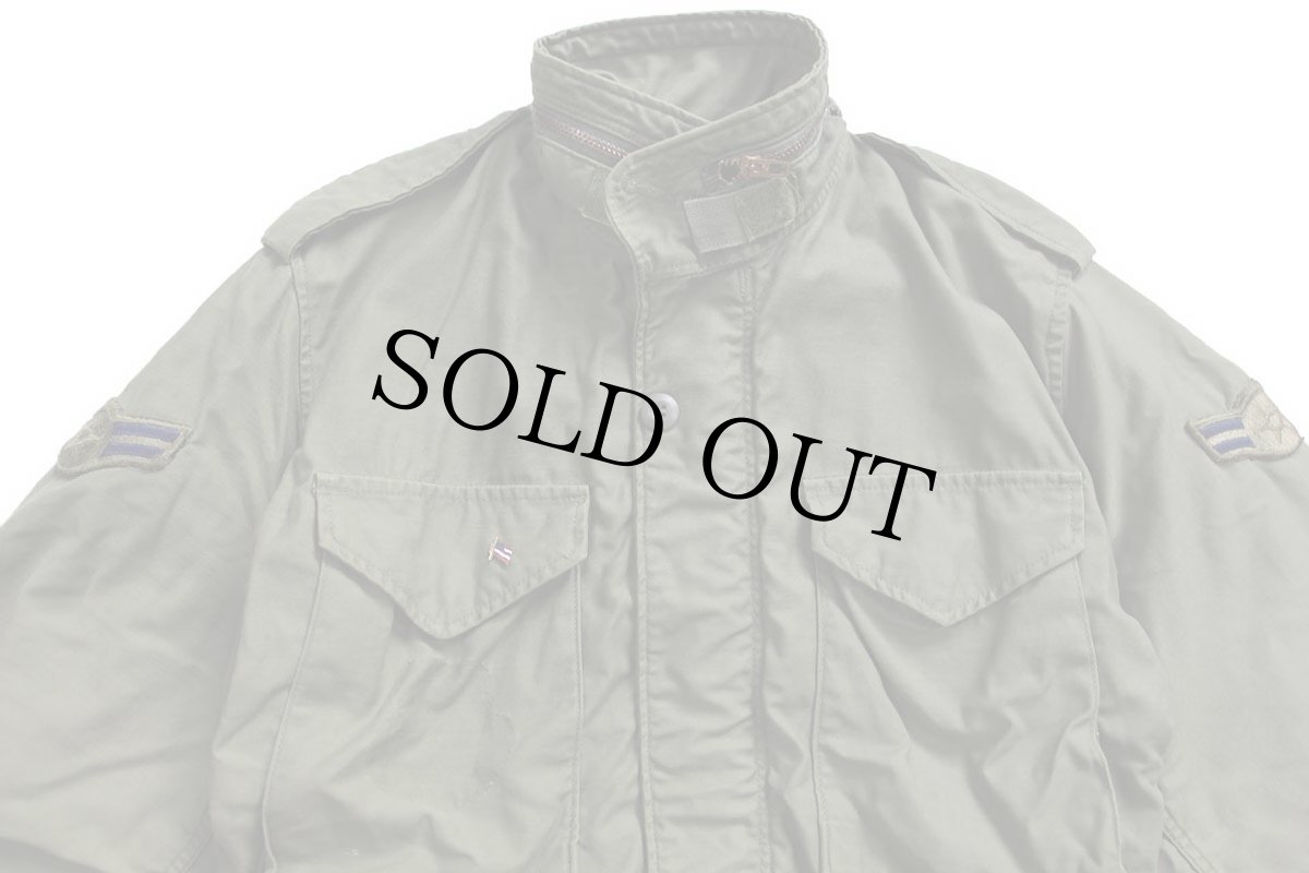 画像3: 80s 米軍 U.S.AIR FORCE パッチ付き M-65 フィールドジャケット XS-S (3)