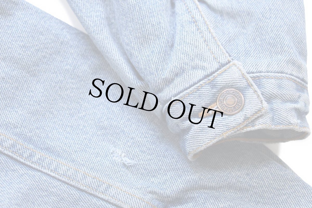 画像5: 90s Levi'sリーバイス リバーシブル スウェット×デニムジャケット 4ポケット★ユーロ (5)