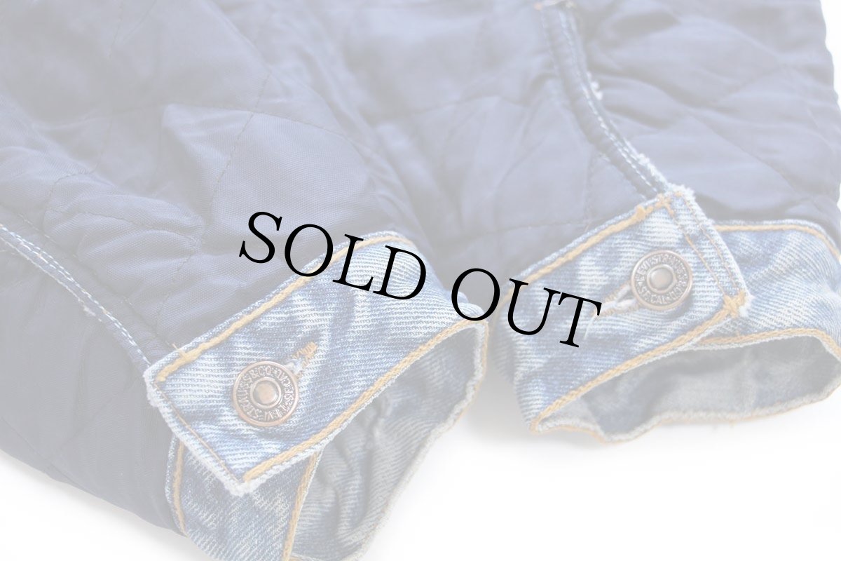 画像10: 90s Levi'sリーバイス リバーシブル スウェット×デニムジャケット 4ポケット★ユーロ (10)