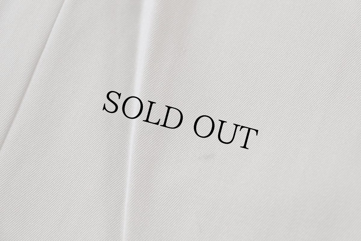 画像9: 90s イタリア製 ポロ ラルフローレン ツータック スラックス ウール ギャバジン パンツ グレーベージュ 36R (9)