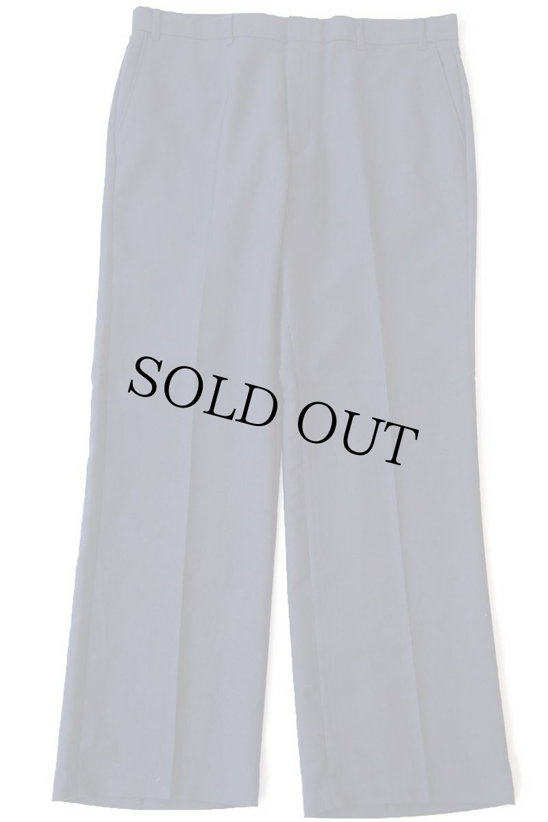画像2: 80s Levi'sリーバイス ACTION SLACKS フレア スラックス ポリエステルパンツ 濃紺 w38★スタプレ (2)