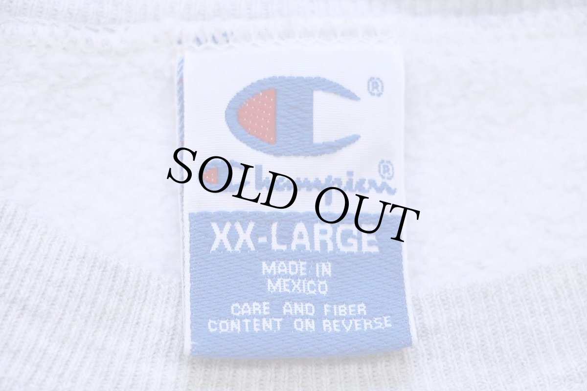 画像4: 00s メキシコ製 Championチャンピオン HARVARD 前V スウェット 杢ライトグレー XXL★特大 (4)