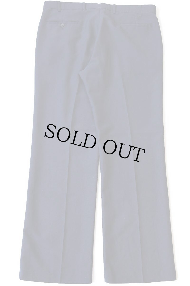 画像3: 80s Levi'sリーバイス ACTION SLACKS フレア スラックス ポリエステルパンツ 濃紺 w38★スタプレ (3)