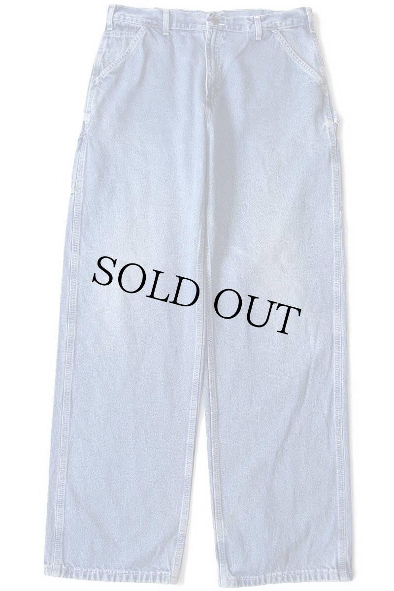 画像2: 00s メキシコ製 carharttカーハート デニム ペインターパンツ w36 L34 (2)