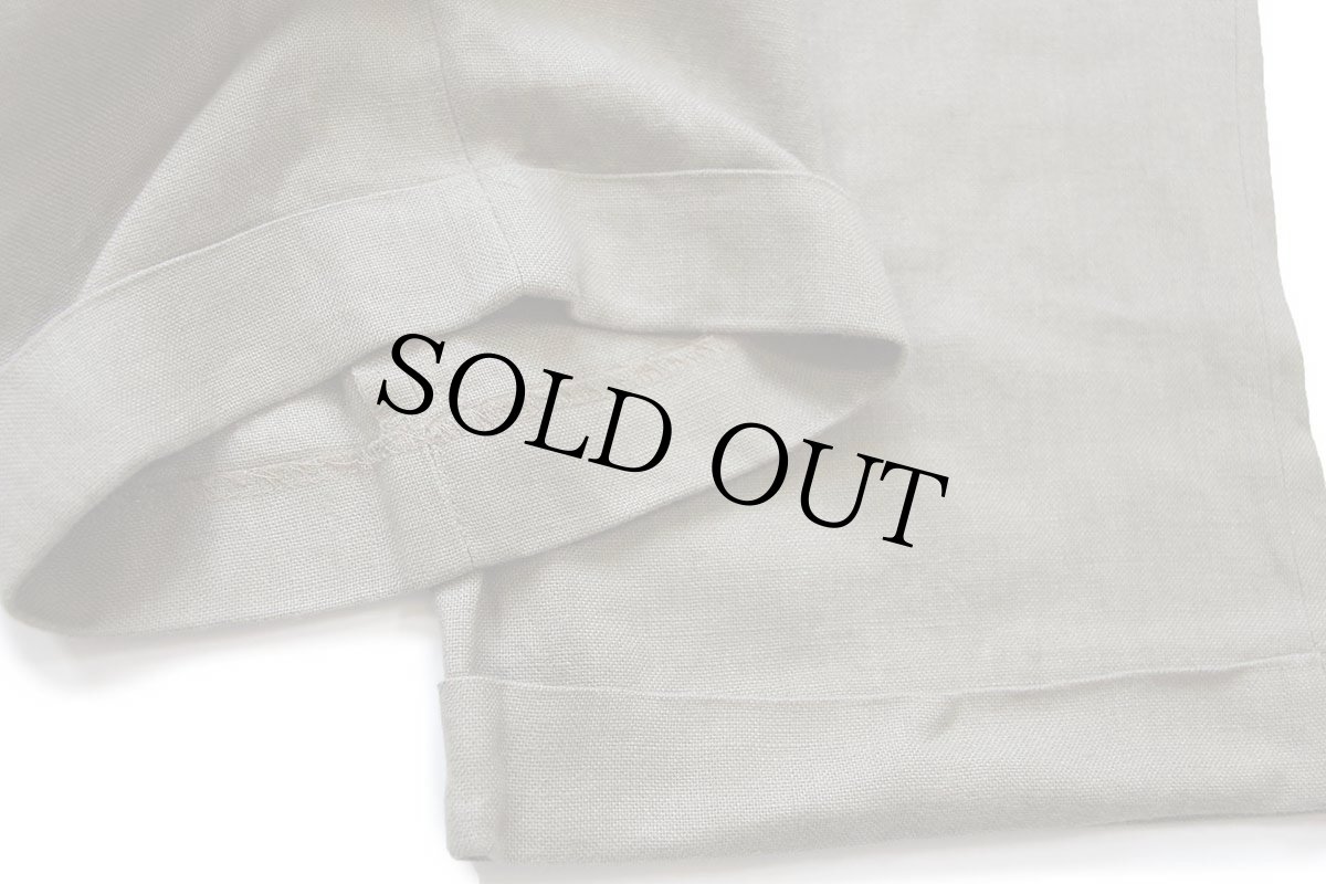 画像7: Brooks Brothers Madison ブルックスブラザーズ BAIRD McNUTT ツータック スラックス アイリッシュ リネンパンツ グレーカーキ w36 L34 (7)