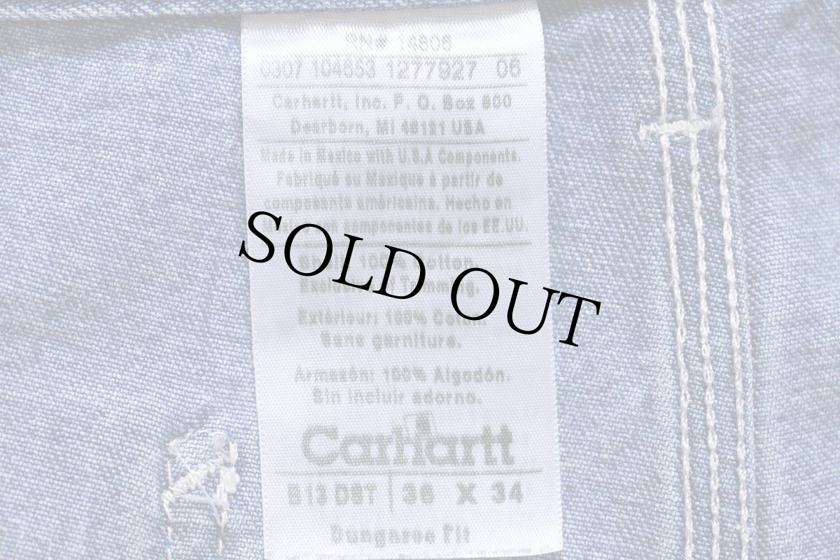 画像6: 00s メキシコ製 carharttカーハート デニム ペインターパンツ w36 L34 (6)