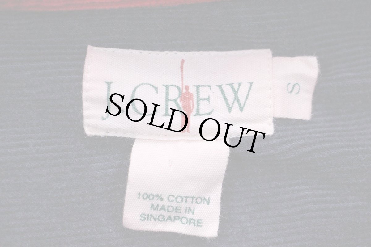 画像4: 90s J.CREW クレイジーパターン ボタンダウン コットン コーデュロイシャツ S (4)