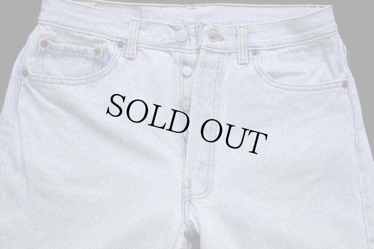 画像4: 90s USA製 Levi'sリーバイス 501 デニムパンツ アイスブルー W34 L30 (4)