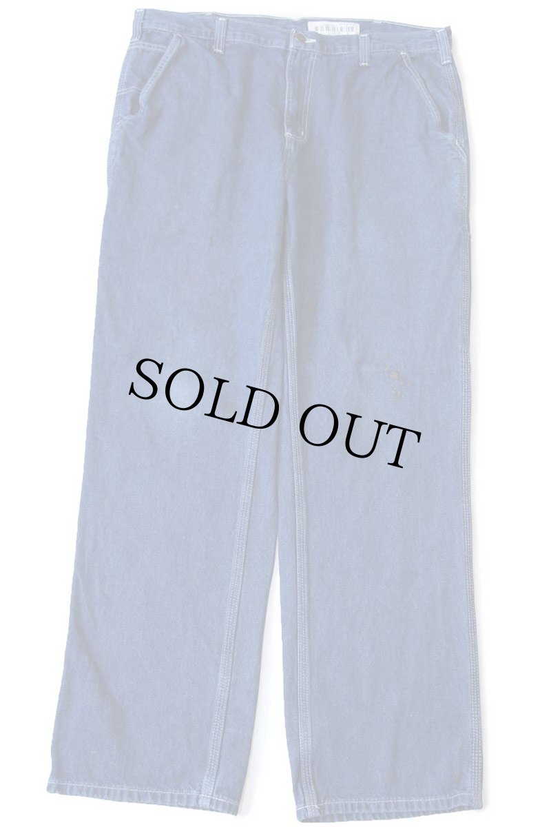 画像2: メキシコ製 carharttカーハート ペンキ飛び デニム ペインターパンツ w38 L32 (2)