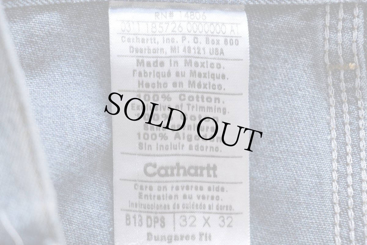 画像6: メキシコ製 carharttカーハート デニム ペインターパンツ w32 L32 (6)