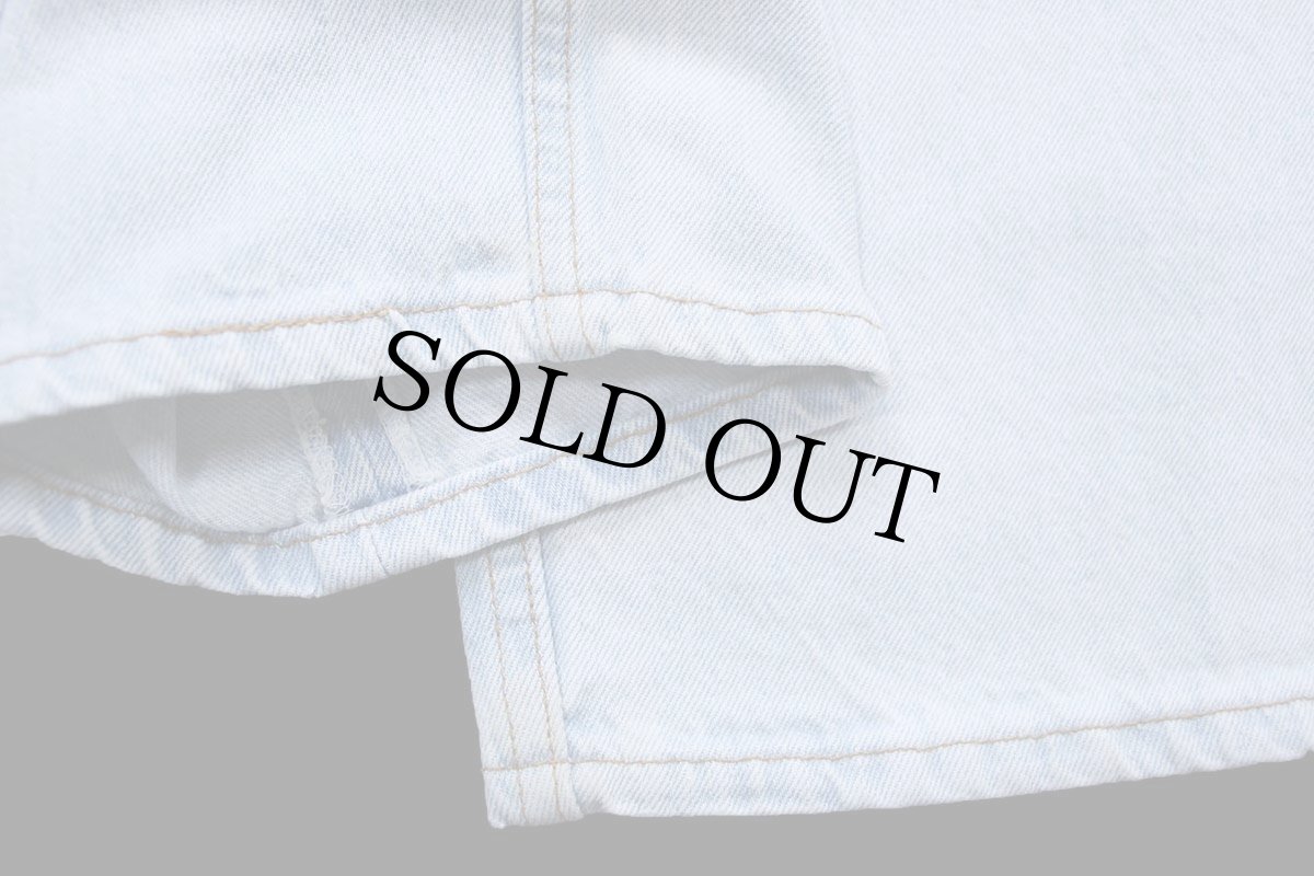 画像9: 90s USA製 Levi'sリーバイス 501 デニムパンツ アイスブルー W34 L30 (9)