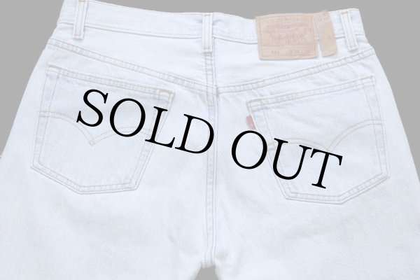 90s USA製 Levi'sリーバイス 501 デニムパンツ アイスブルー W34 L30