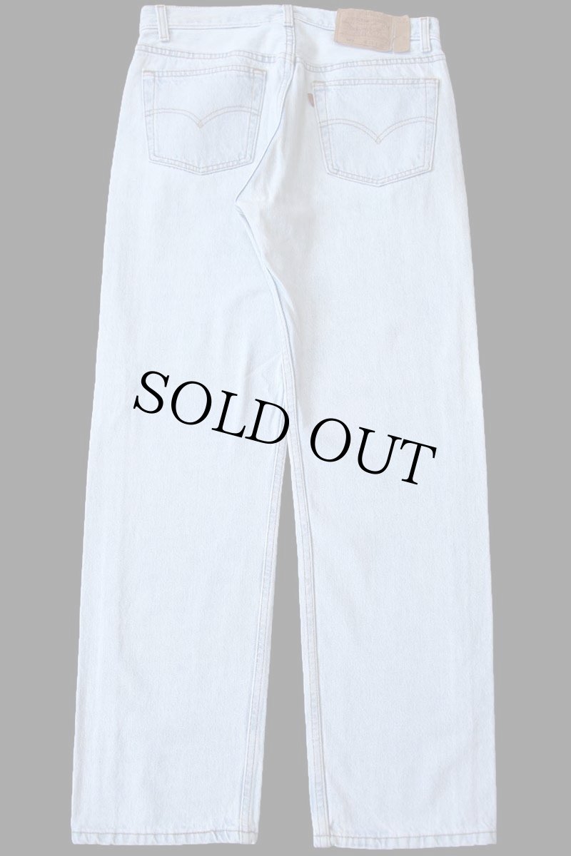 画像3: 90s USA製 Levi'sリーバイス 501 デニムパンツ アイスブルー W34 L30 (3)