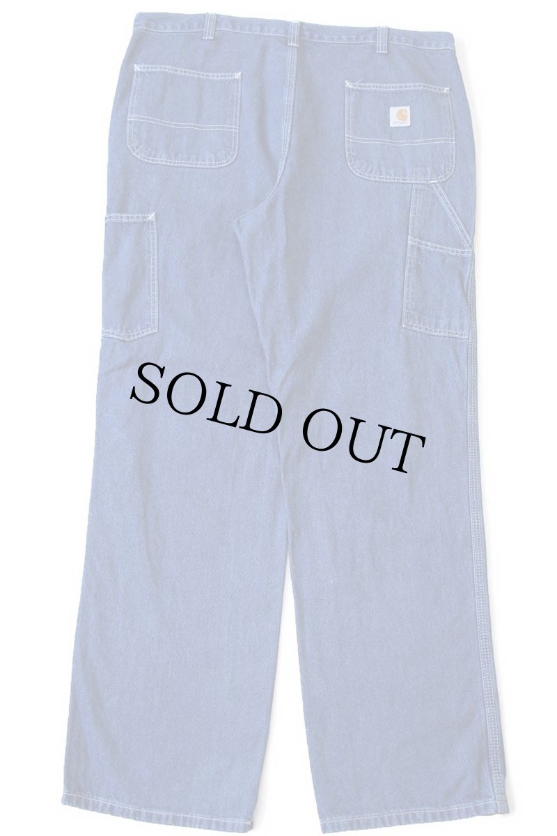 画像3: メキシコ製 carharttカーハート ペンキ飛び デニム ペインターパンツ w38 L32 (3)